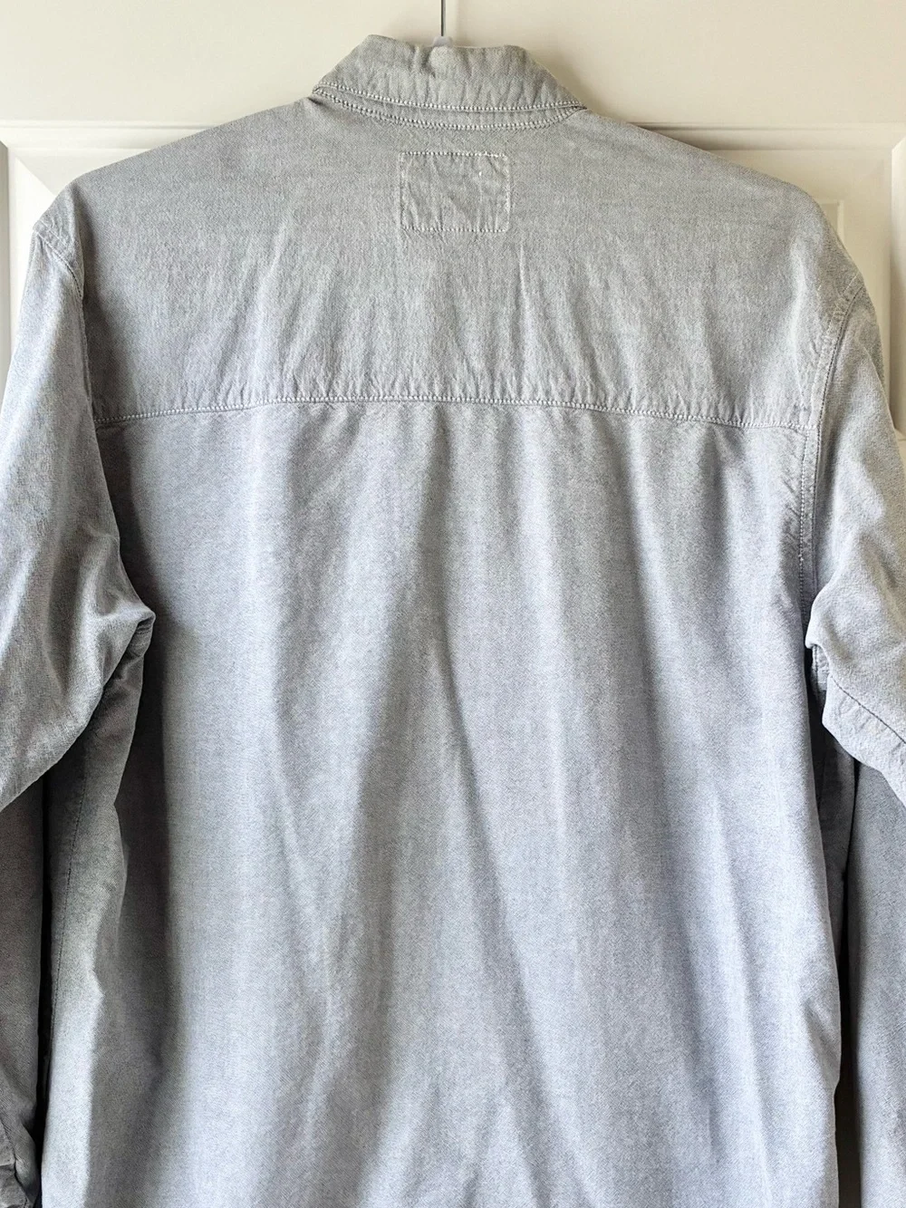 Levi's Vintage 90s Men's Button-Down Shirt Black Label Long Sleeve Gray Size M